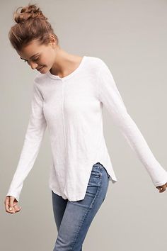Seamed Scoop Tee