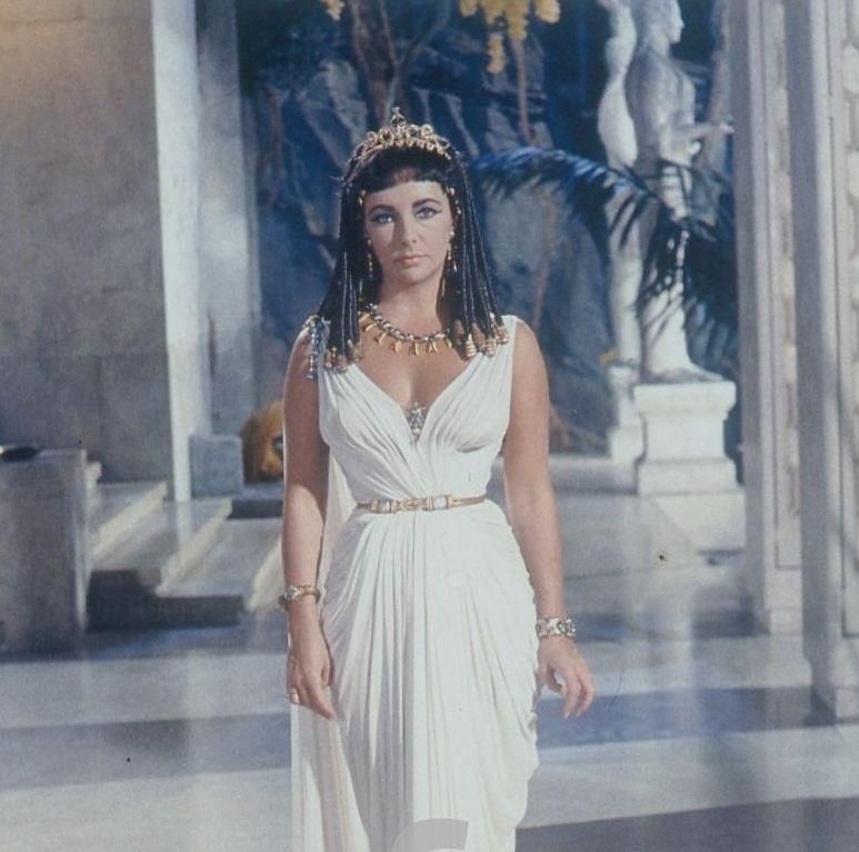 Elizabeth Taylor's White Chiffon Gown from "Cleopatra