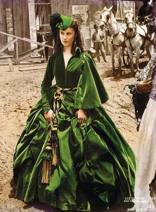 Vivien Leigh's Green Velvet Dress from "Gone with the Wind